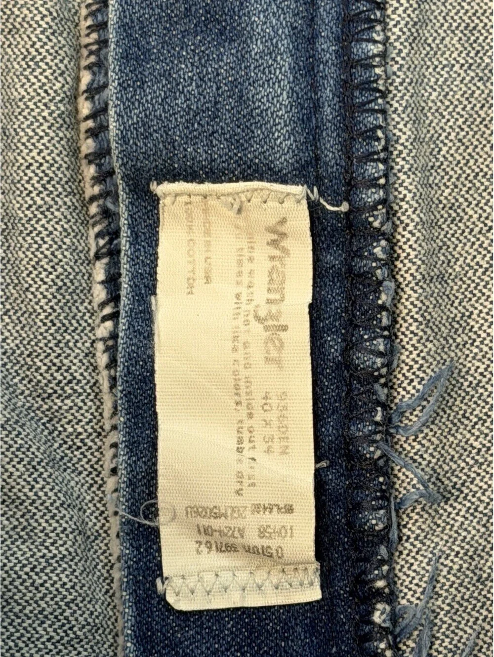 Wrangler Mens 38x31 Blue Regular Fit Straight Leg Jeans Vintage USA Made